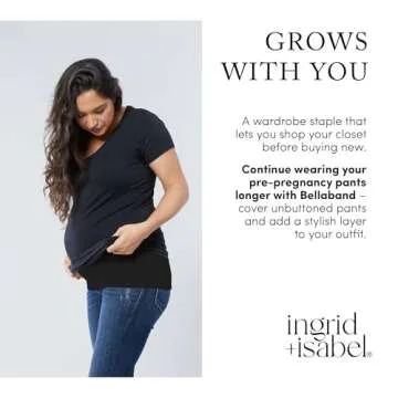 Ingrid & Isabel Bellaband - Belly Bands for Pregnant Women - Black, 2
