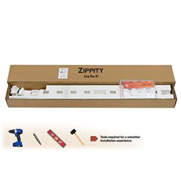 3ft H x 4.2ft W (1 Gate) No Dig Zippity Baskenridge Gate Kit, White Vinyl Picket Fence Gate Kit for Baskenridge Fence Panels, Gate for Backyard, Patio, Outdoor, & Garden Fence, ZP19038