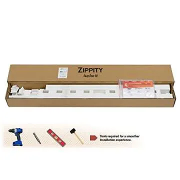 3ft H x 4.2ft W (1 Gate) No Dig Zippity Baskenridge Gate Kit, White Vinyl Picket Fence Gate Kit for Baskenridge Fence Panels, Gate for Backyard, Patio, Outdoor, & Garden Fence, ZP19038