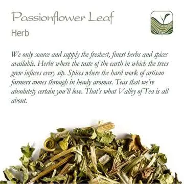 Passion Flower Tea Organic Calming - Whole Leaf Dried Passionflower - Passiflora Herb for Anxiety - Maypop - Wild Passion Vile - Paciflora Te Pasiflora Tea Organic Passionflower Tea