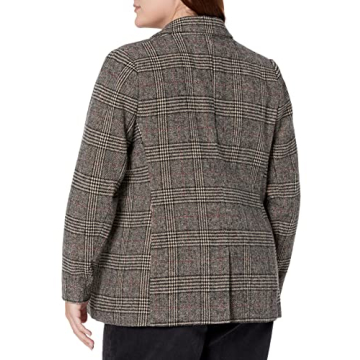 Stylish Plaid Long Blazer for Women - Elegant & Versatile