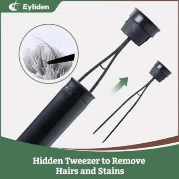 Eyliden Toilet Brush, Toilet Bowl Brushes with Holder, Compact Size Drip-Proof Holder Saves Space, Toilet Deep Cleaning, Bathroom Cleaner Kit (Black,1 Pack)