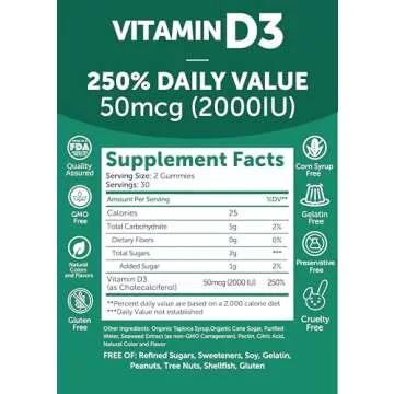 Lunakai Vitamin D3 and Vitamin B12 Gummies Bundle - Immunity, Bone and Mood Support VIT D3 2000IU Supplement - 3000mcg Methylcobalamin High Absorption Energy Gummy - 30 Days Supply