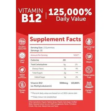 Lunakai Vitamin D3 and Vitamin B12 Gummies Bundle - Immunity, Bone and Mood Support VIT D3 2000IU Supplement - 3000mcg Methylcobalamin High Absorption Energy Gummy - 30 Days Supply