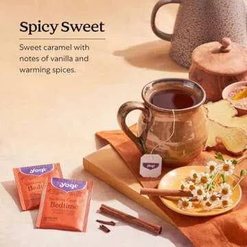 Yogi Tea Soothing Caramel Bedtime Tea - 16 Tea Bags per Pack (4 Packs) - Calming Sleep Tea - Supports Good Sleep - Includes Chamomile Flower, Rooibos Leaf, Roasted Chicory Root & More