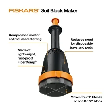 Fiskars Soil Block Maker - Eco-Friendly Gardening Tool