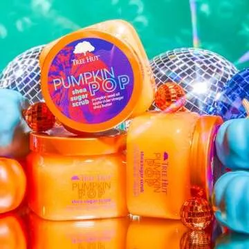 Tree Hut Pumpkin Pop Shea Sugar Scrub | Exfoliating Body Scrub Removes Dead, Dry Skin for a Soft & Hydrated Feel | Limited Edition Fall | Nourishing Essential Body Care | 18 fl oz.