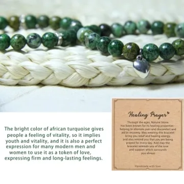 African Turquoise Healing Bracelets for Women
