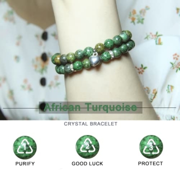 African Turquoise Healing Bracelets for Women