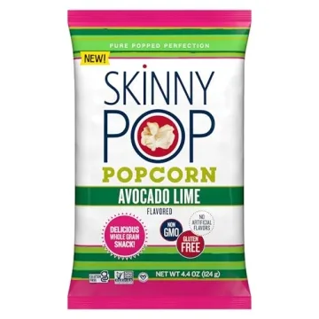 SkinnyPop Avocado Lime Popcorn - Gluten Free Non-GMO Healthy Snack