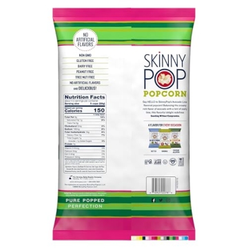 SkinnyPop Avocado Lime Gluten Free Snack 4.4oz