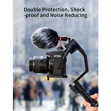 RALENO Camera Microphone. Cardioid Microphone Suitable for Smartphone, Sony, Canon and Nikon, Used for Indoor Shots, interviews, vlog Radio. Friendly to Video Producers, Youtubers