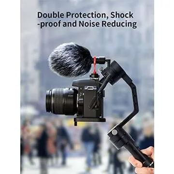 RALENO Camera Microphone. Cardioid Microphone Suitable for Smartphone, Sony, Canon and Nikon, Used for Indoor Shots, interviews, vlog Radio. Friendly to Video Producers, Youtubers