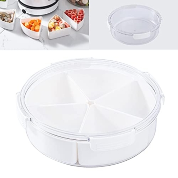 Yuroochii Round Plastic Snack Fruit Serving Tray