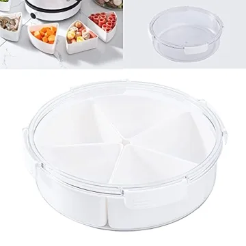 Yuroochii Round Plastic Snack Fruit Serving Tray