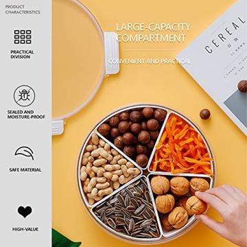 Yuroochii Round Plastic Snack Fruit Serving Tray