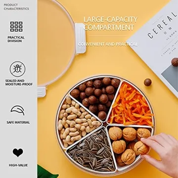 Yuroochii Round Plastic Snack Fruit Serving Tray