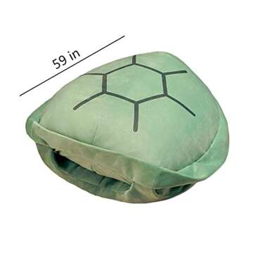 BXEBUI 59 Inch Giant Wearable Turtle Shell Pillows Weighted Stuffed Animal Costume Oversized Plush T...