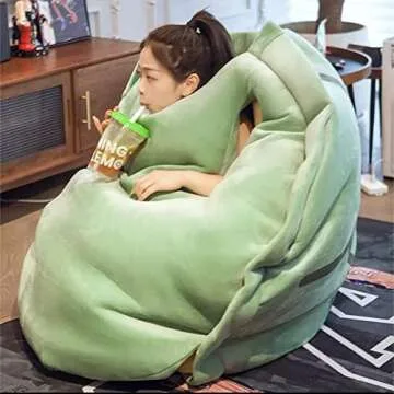 BXEBUI 59 Inch Giant Wearable Turtle Shell Pillows Weighted Stuffed Animal Costume Oversized Plush Toy Funny Dress Up Gift for Adults (59 in)