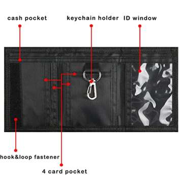 Camo Kids Wallet for Boys Girls Teen, Cheap Little Boys Wallet for Kids Ages 4-5-6-7-8-9-10-12, Camouflage Youth Wallets w/Zipper Coin Pocket, Tri Fold Child Childrens Wallet Novelty Birthday Gift