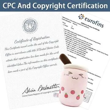 Niuniu Daddy Boba Stuffed Toy, Pink Milk Tea Plushie, Soft Polyester Plush, Cuddle Pillow, Great Gift for Birthday/Christmas