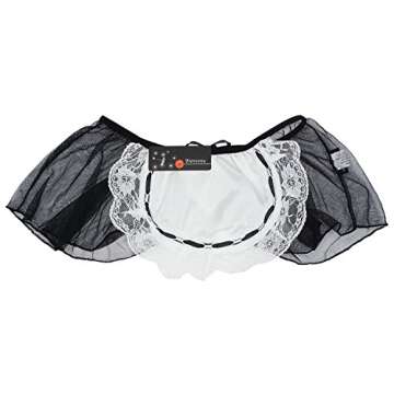 Bienvenu Women's Lingerie Sheer Maid Costume