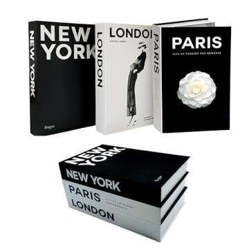 ZEMRTWAY Faux Book Storage Box Set - Elegant Decor Solution