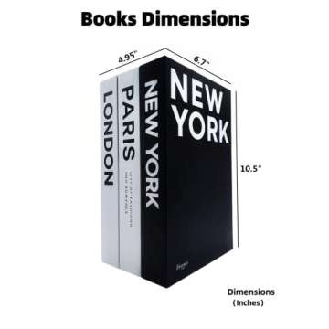 ZEMRTWAY Faux Book Storage Box Set - Elegant Decor Solution