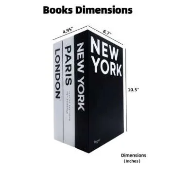 ZEMRTWAY Faux Book Storage Box Set - Elegant Decor Solution