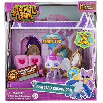 Animal Jam Princess Castle Den & Fancy Fox Playset