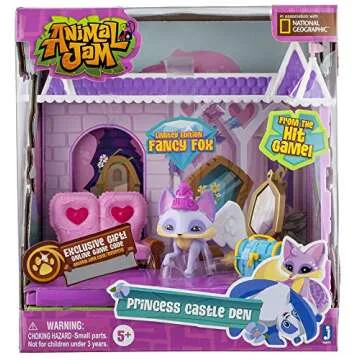 Animal Jam Princess Castle Den & Fancy Fox Playset