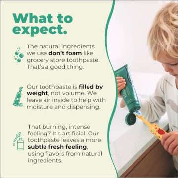 Happy Tooth Natural Hydroxyapatite Toothpaste, Fluoride Free, SLS Free, Whitening for Sensitive Teeth, Natural Ingredients, Dentist Formulated & Recommended, Adults & Kids, Sweet Orange 4 Fl Oz