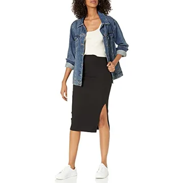 Veronique High Waist Slit Skirt for Ultimate Luxe Comfort