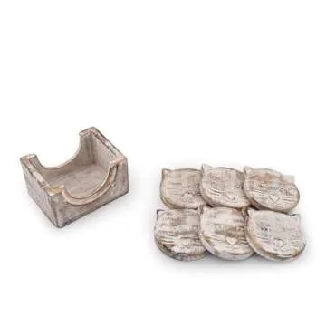 Adorable Cat Coasters Set – Perfect Gift for Cat Lovers