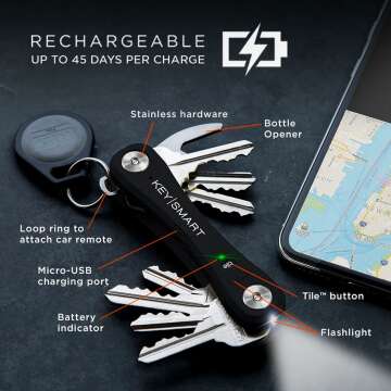 KeySmart Pro: Compact Key Organizer & Bluetooth Finder