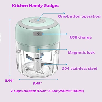 Electric Mini Food Chopper: Compact & Rechargeable Processor