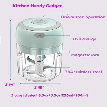 Electric Mini Food Chopper: Compact & Rechargeable Processor