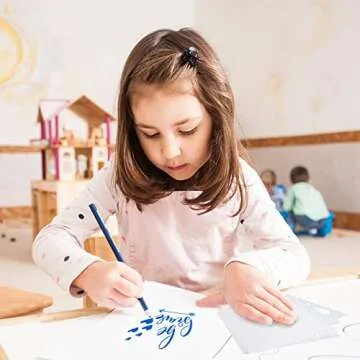 16 Pieces Stencils for Painting Inspirational Word Motivational Reusable Polyester Film Template Stencils with Open Ring for Painting on Wood Wall Home Decor(7.87 x 7.87 Inches)