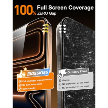 BossKiss iPhone 17 Pro Max Screen Protector - 2 Pack