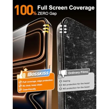 BossKiss iPhone 17 Pro Max Screen Protector - 2 Pack