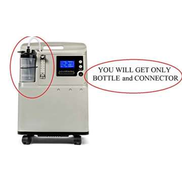 Humidifier Bottle and Tubing Connector Elbow 12" for Portable Oxygen Concentrator (1)