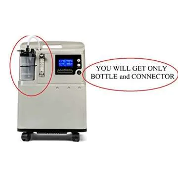 Humidifier Bottle and Tubing Connector Elbow 12" for Portable Oxygen Concentrator (1)