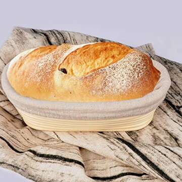 Haneye 10" Proofing Basket - Sourdough & Artisan Baking