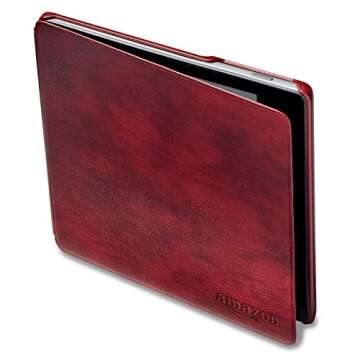 Stylish Merlot Leather Cover for Kindle Oasis