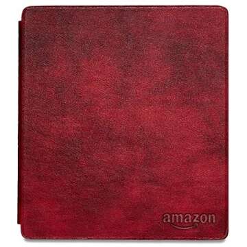 Stylish Merlot Leather Cover for Kindle Oasis