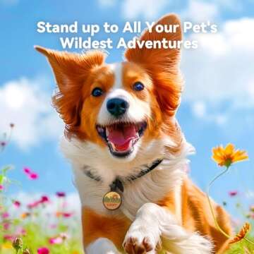 Silent Silicone Dog Tags, Personalized Engraved Pet ID Tags for Dogs and Cats, Durable, Cute, Soundl...