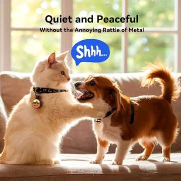 Silent Silicone Dog Tags, Personalized Engraved Pet ID Tags for Dogs and Cats, Durable, Cute, Soundless Custom Dog Name Tags (Forrest Blue)