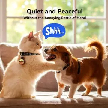 Silent Silicone Dog Tags, Personalized Engraved Pet ID Tags for Dogs and Cats, Durable, Cute, Soundless Custom Dog Name Tags (Forrest Blue)