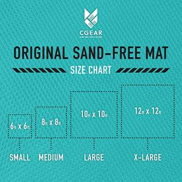 CGEAR - The Original Durable Sand-Free, Water-Resistant Camping Mat for Lifelong use as Picnic Blanket, Beach Blanket, Camping and Concert mat.