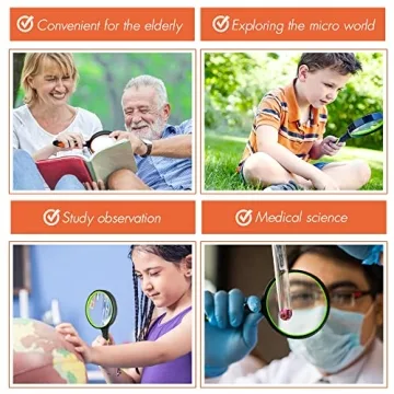 Leffis 10X Magnifying Glass for Everyday Use and Exploration